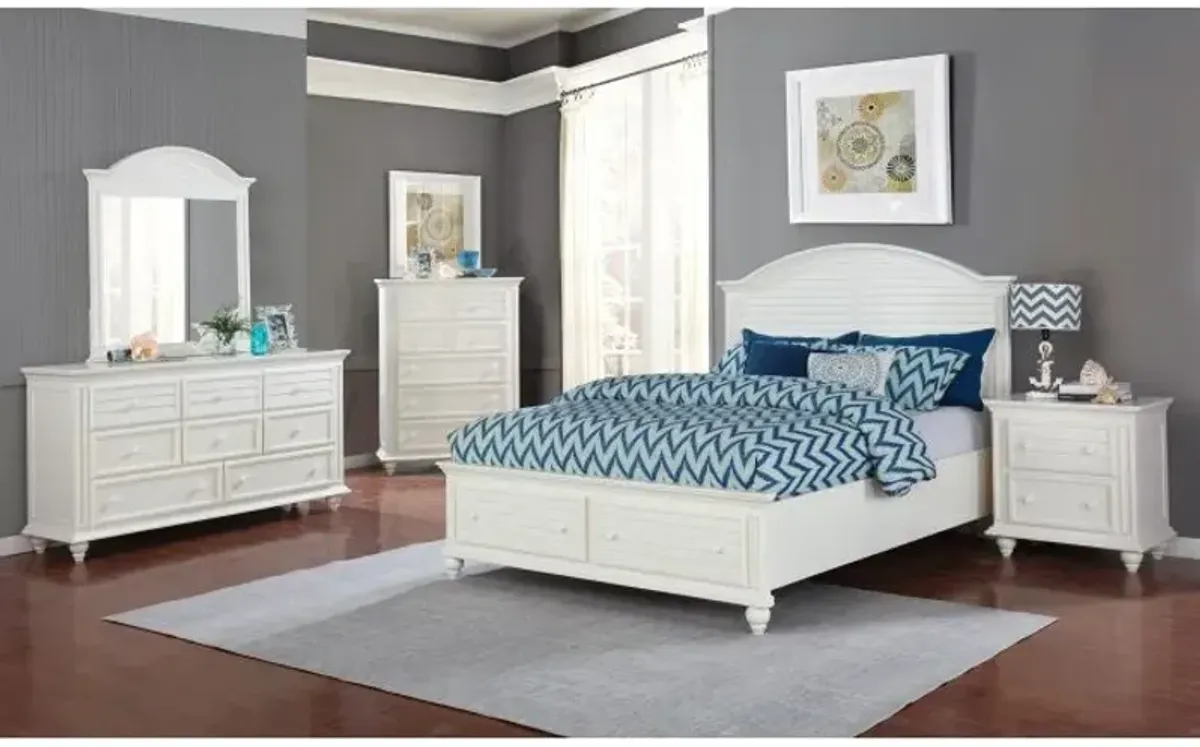 Madison Avenue Seaside White King Headboard