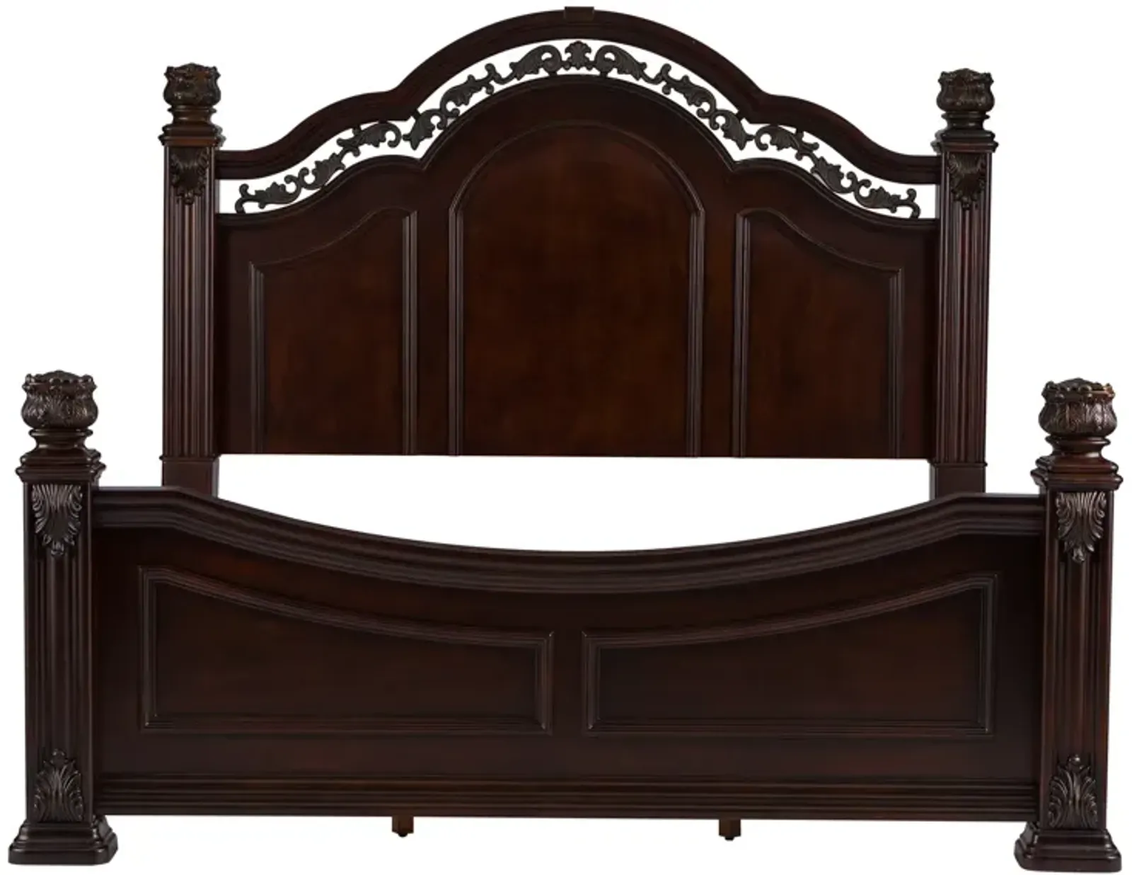 Liberty Furniture Complete King Bedroom Set Poster Bed, Dresser, Mirror, Chest & Nightstand Messina Estates