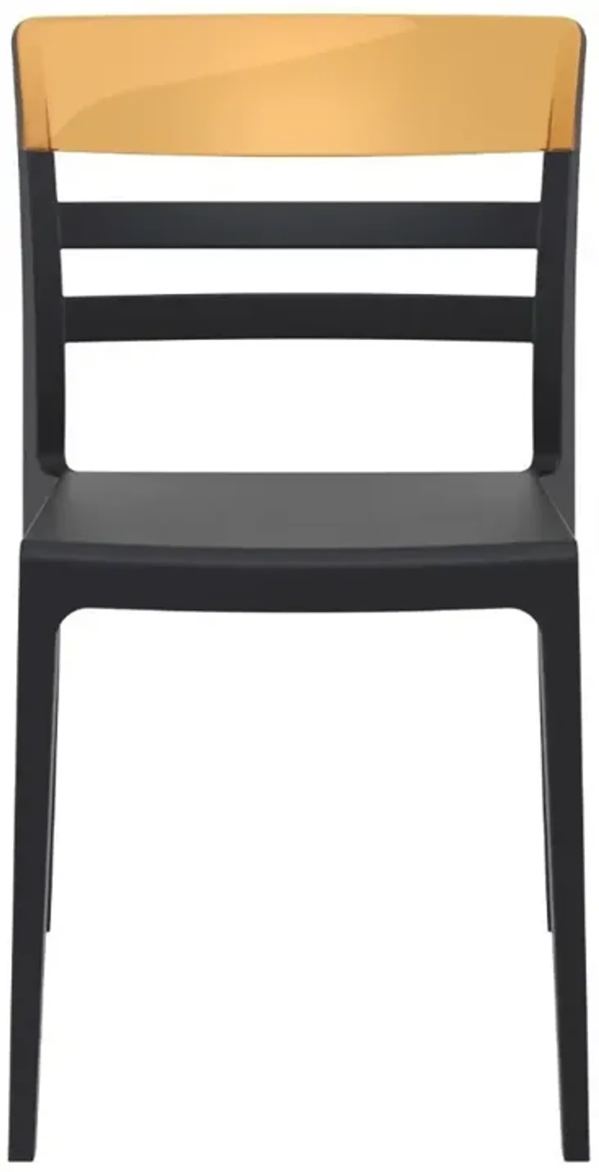 Compamia Moon Dining Chair Black Transparent Amber