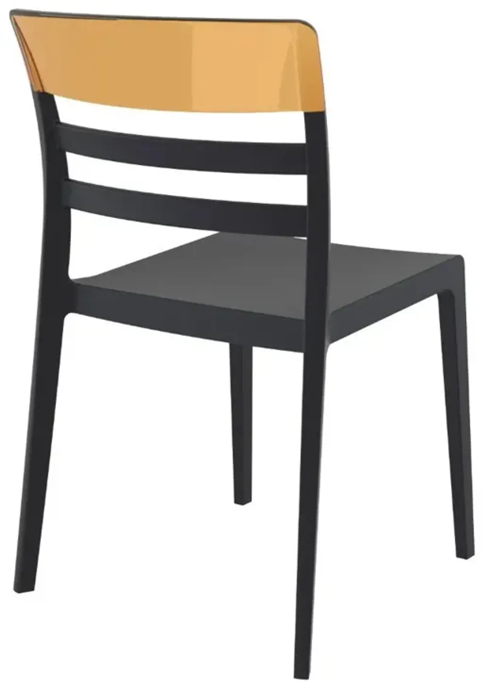 Compamia Moon Dining Chair Black Transparent Amber