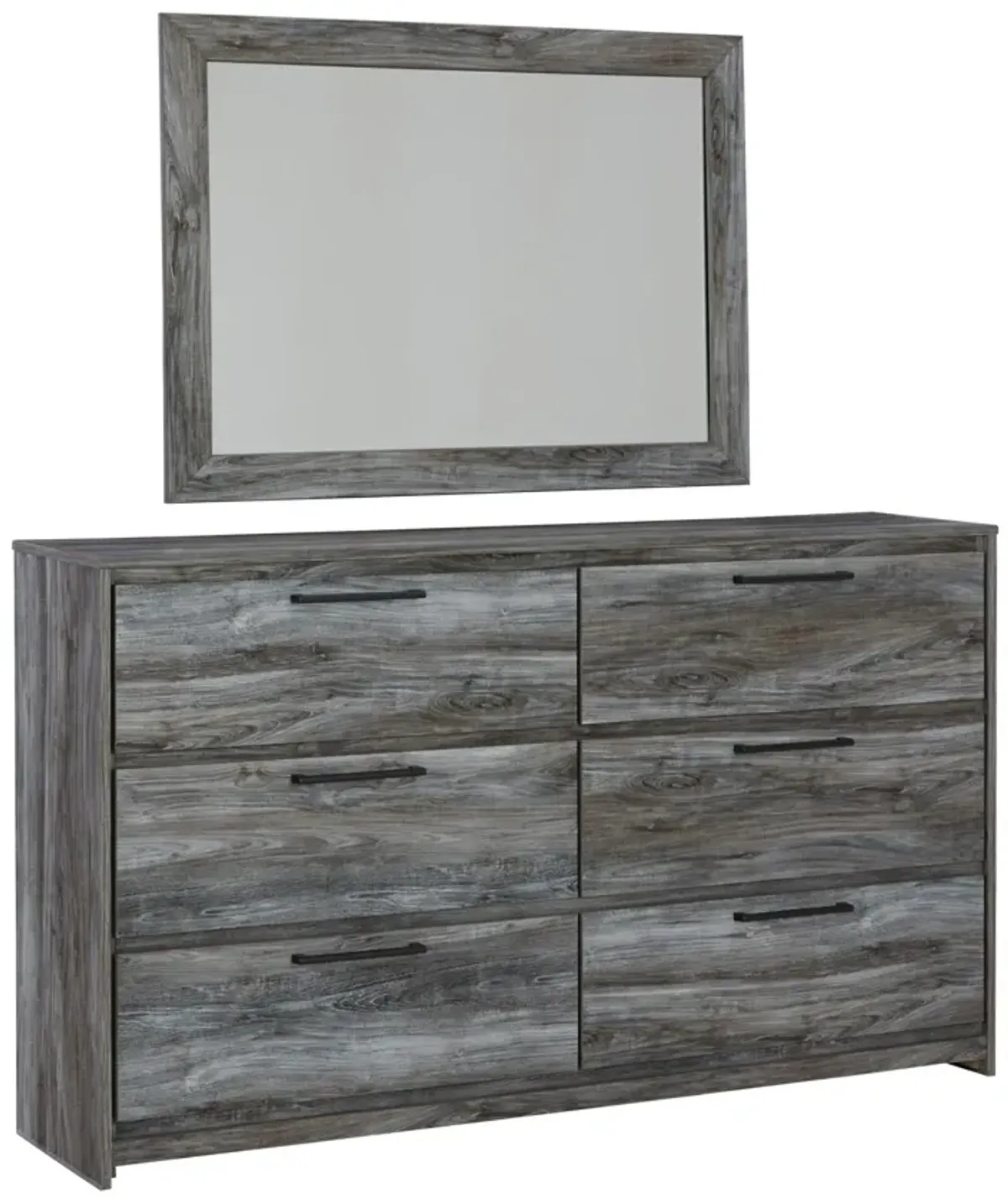 Ashley Baystorm Gray Dresser & Mirror