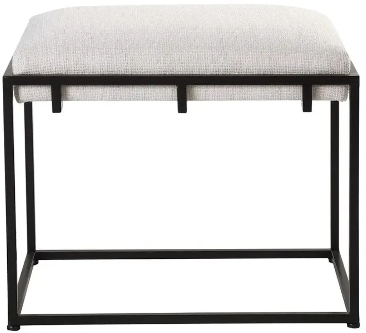 Uttermost Paradox Crisp White Small Bench