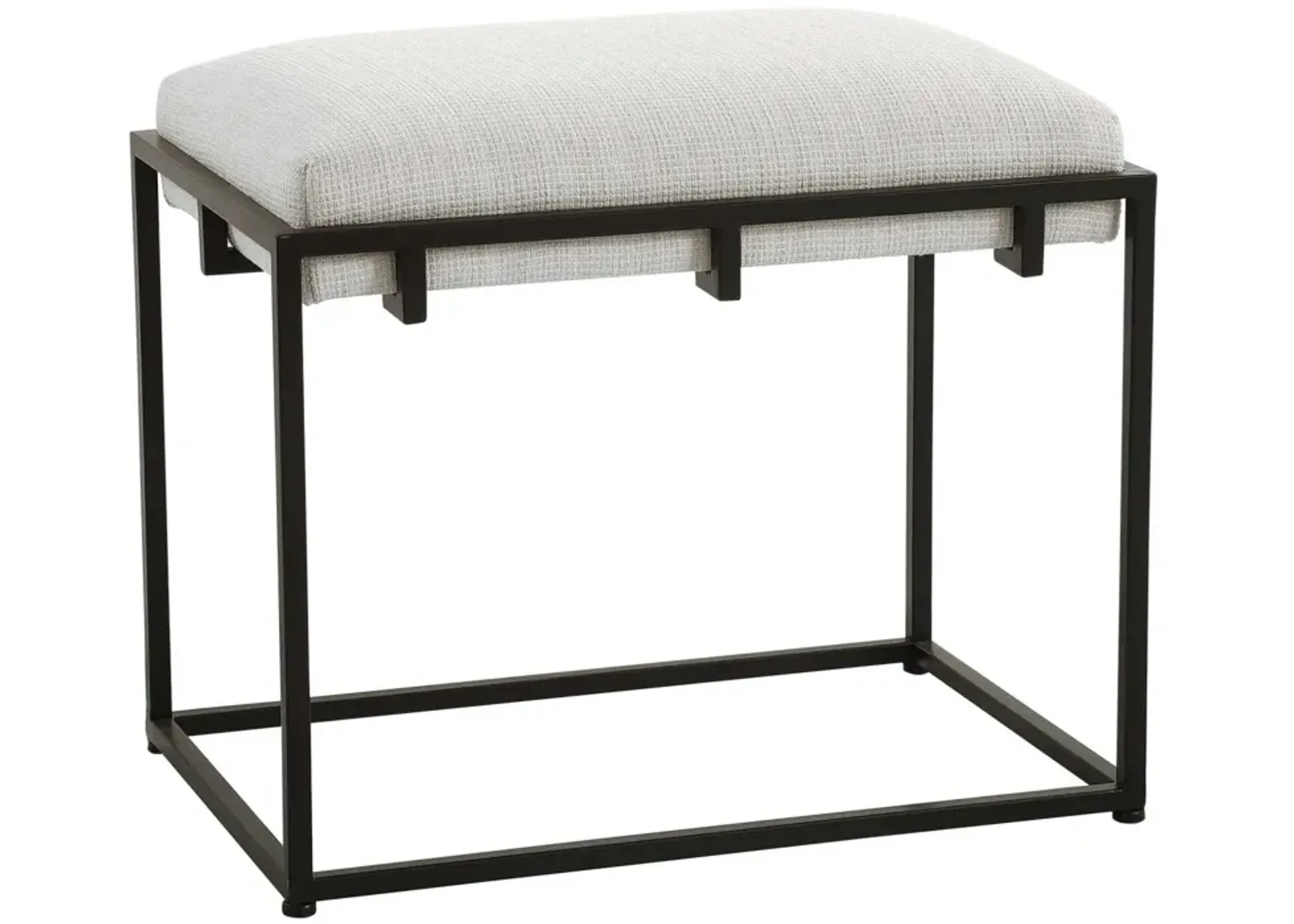 Uttermost Paradox Crisp White Small Bench