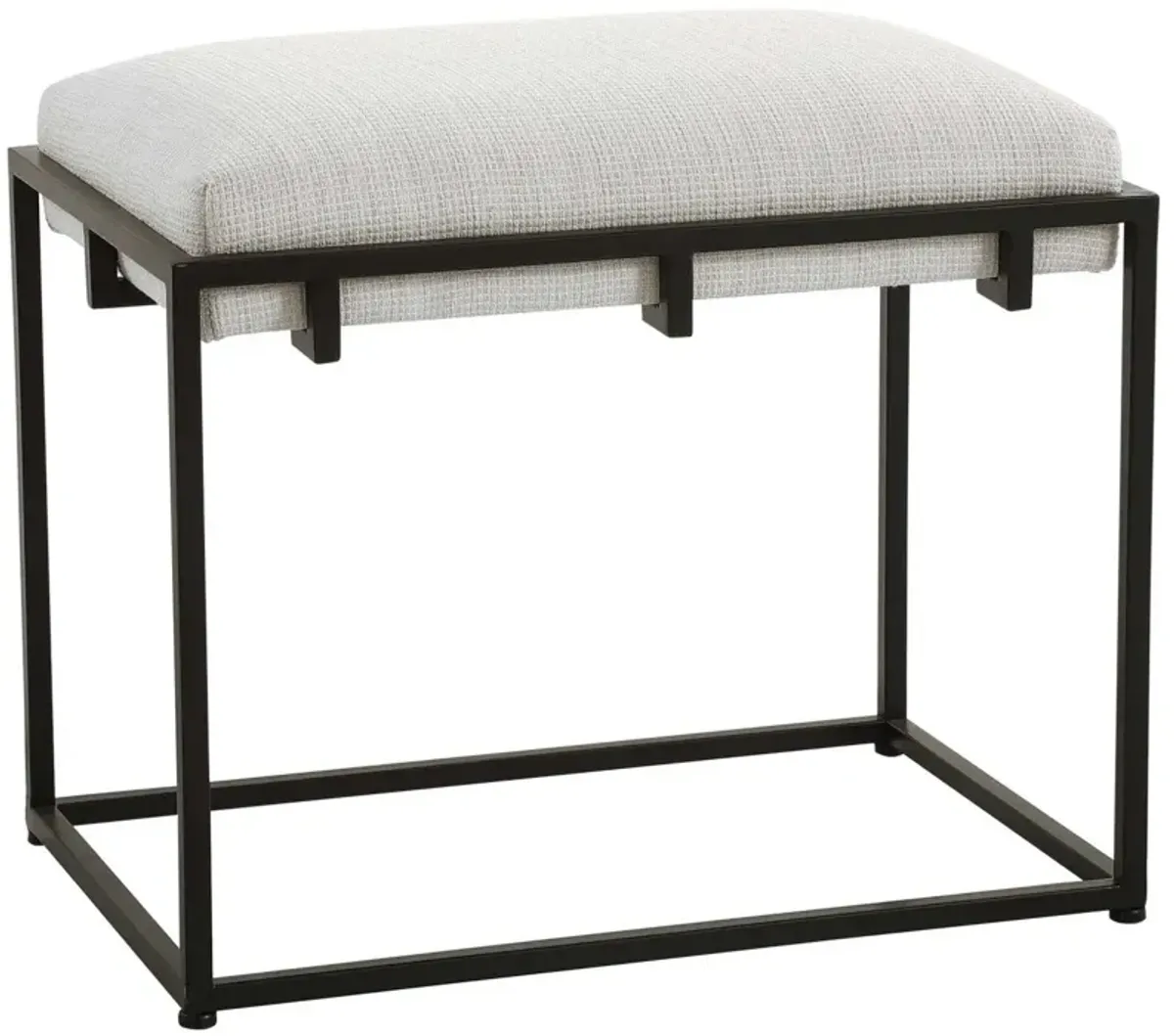 Uttermost Paradox Crisp White Small Bench