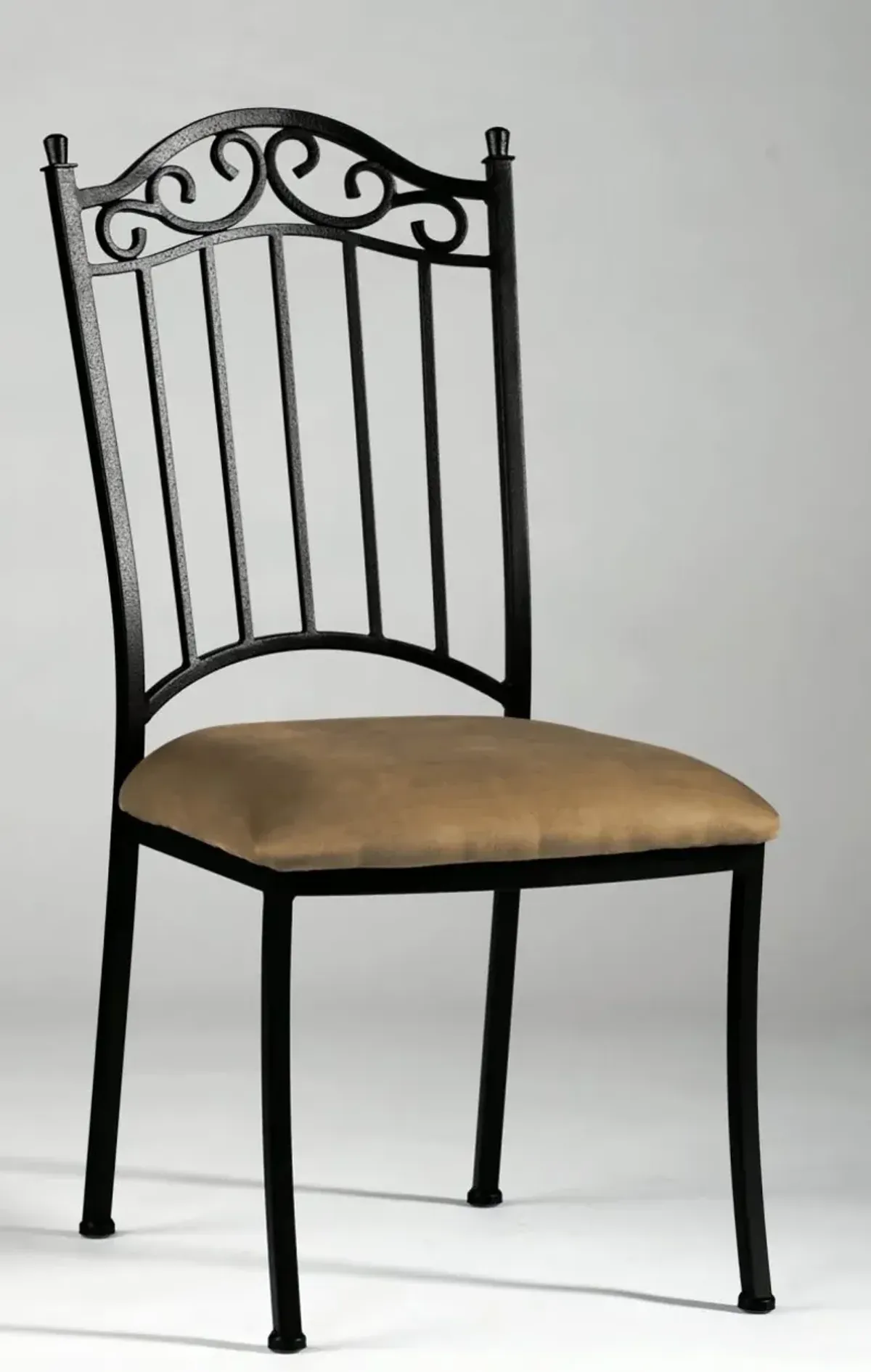 Chintaly Transitional Style Wrought Iron Side Chair