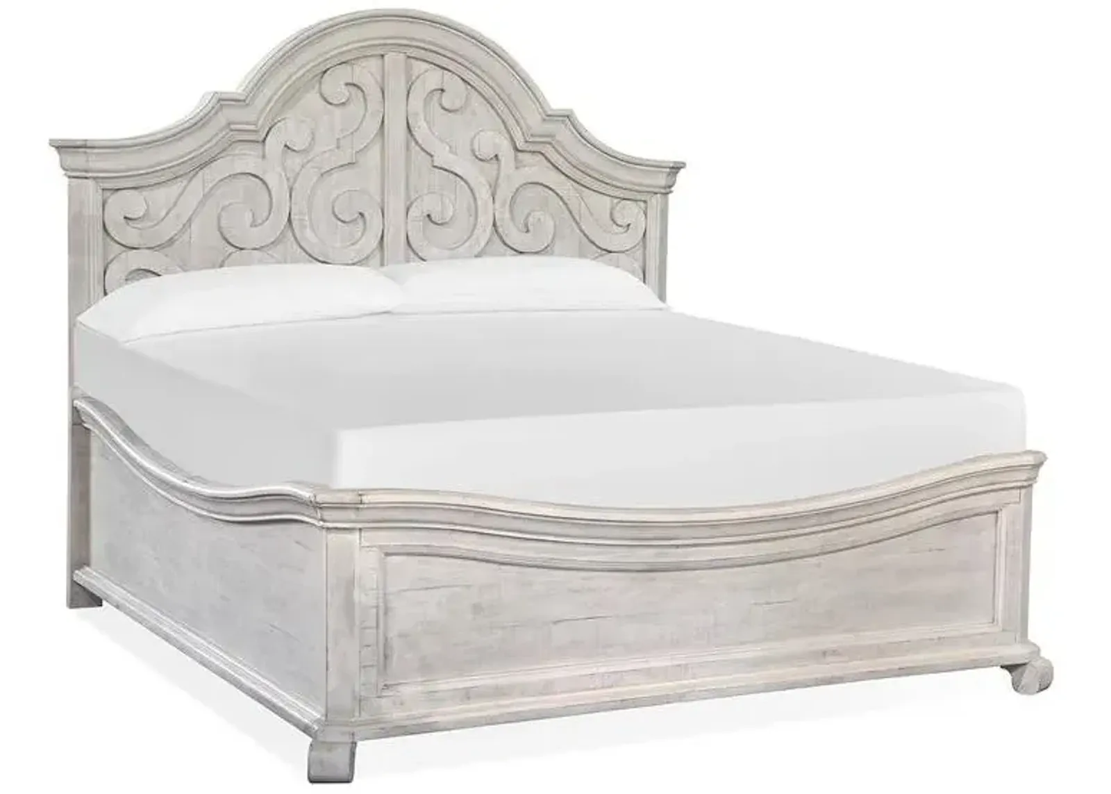 Magnussen Wood Panel Shaped Bronwyn Queen Headboard