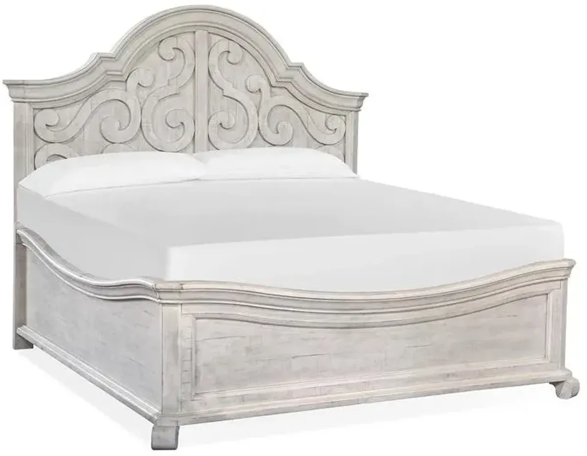 Magnussen Wood Panel Shaped Bronwyn Queen Headboard