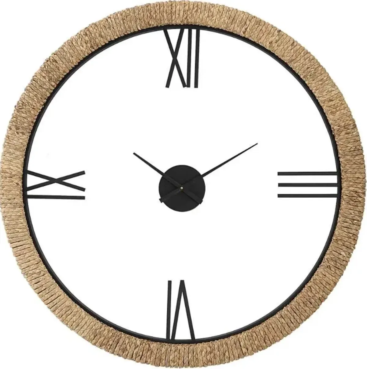 Uttermost Montecito Beige/Iron/White Wall Clock