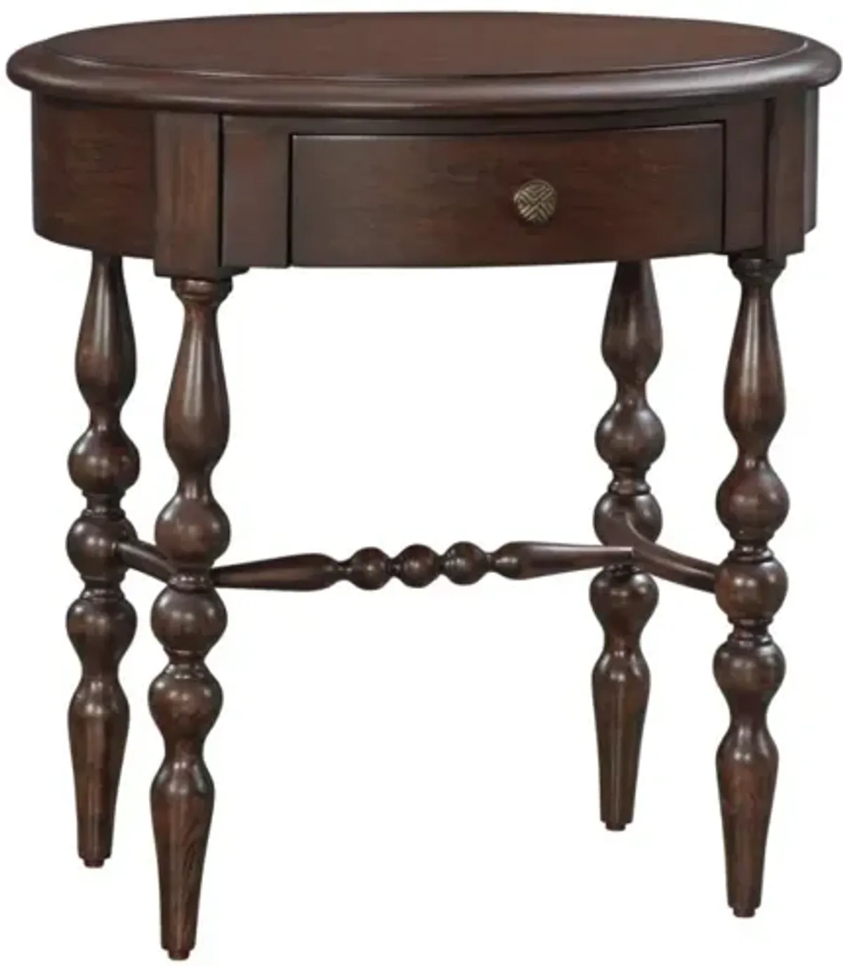 American Woodcrafters Rodanthe Accent Table in Cherry Brunette