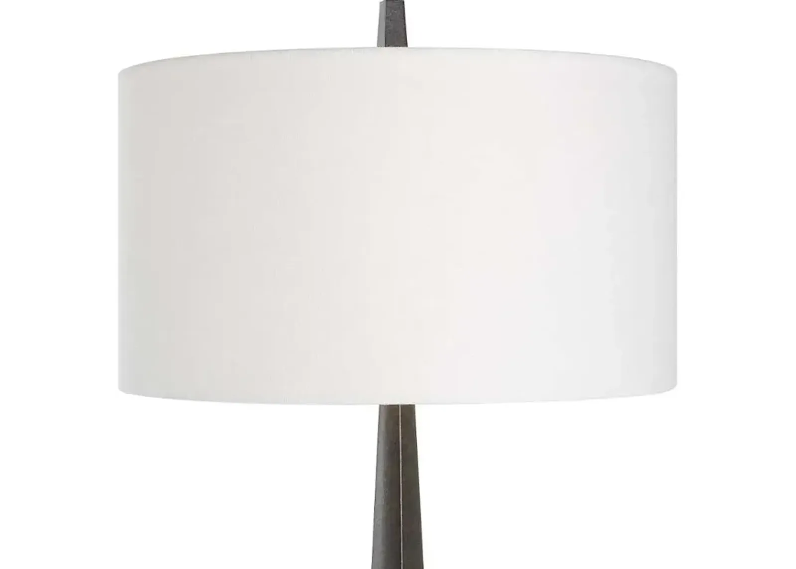 Uttermost Counteract Aged Black/White Floor Lamp