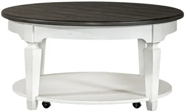 Liberty Furniture Allyson Park 3-Piece Wire Brushed White Occasional Table Set