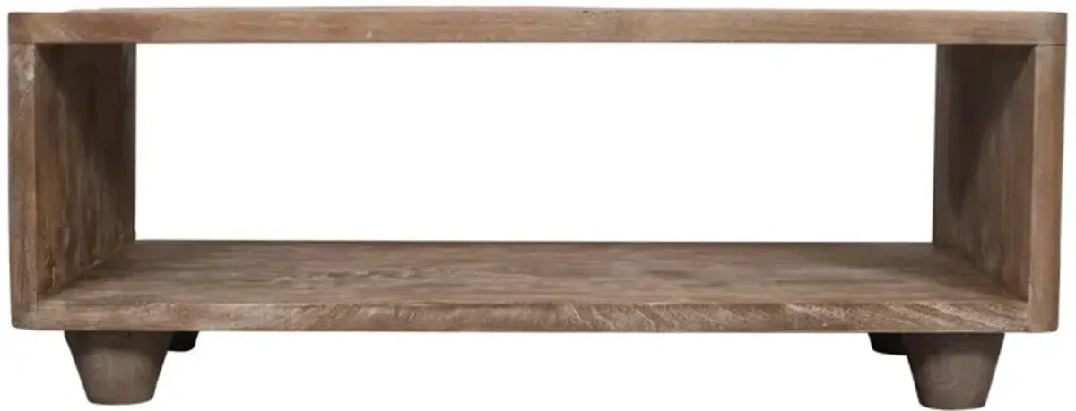 Jofran Origins Storage Cocktail Table Washed Sand