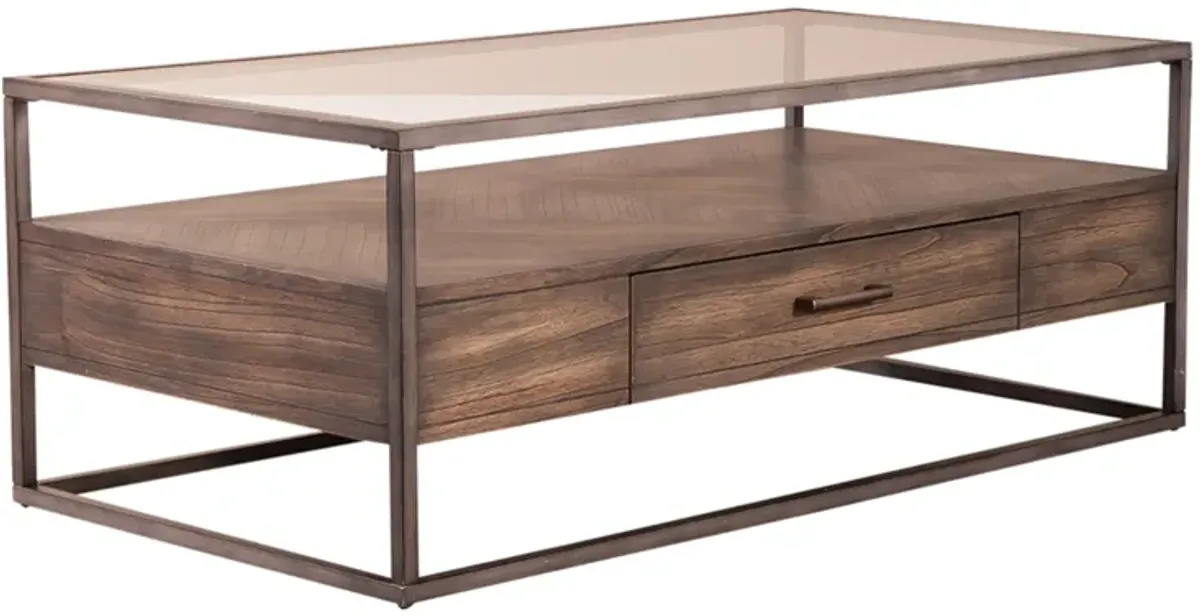 Liberty Furniture Jamestown 3-Piece Tobacco Cocktail & End Table Set