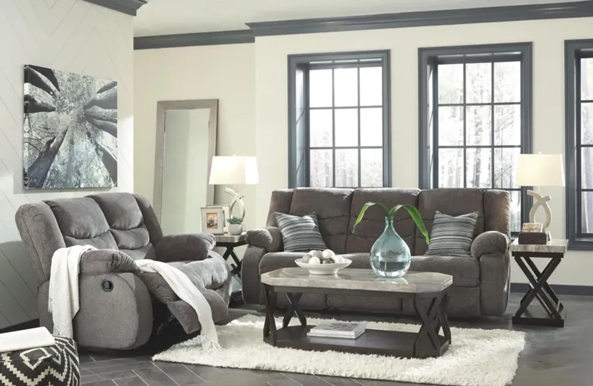 Ashley Tulen Gray Reclining Sofa