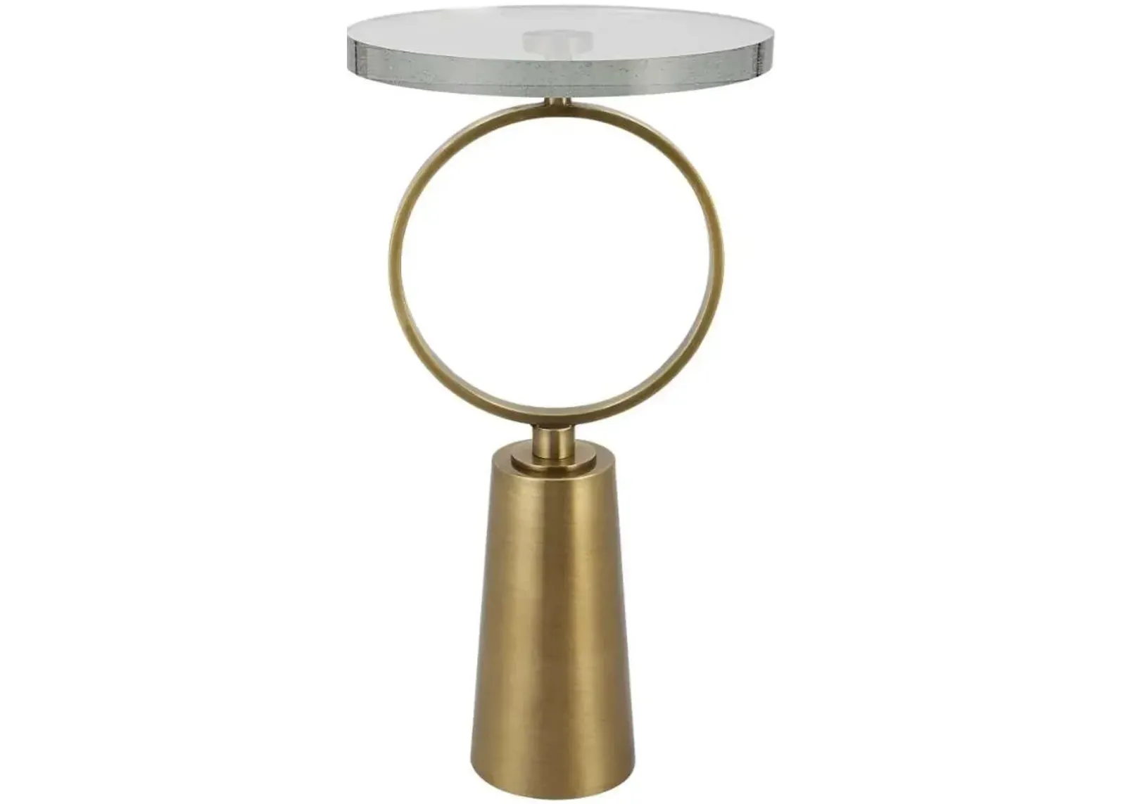 Uttermost Ringlet Brass Accent Table