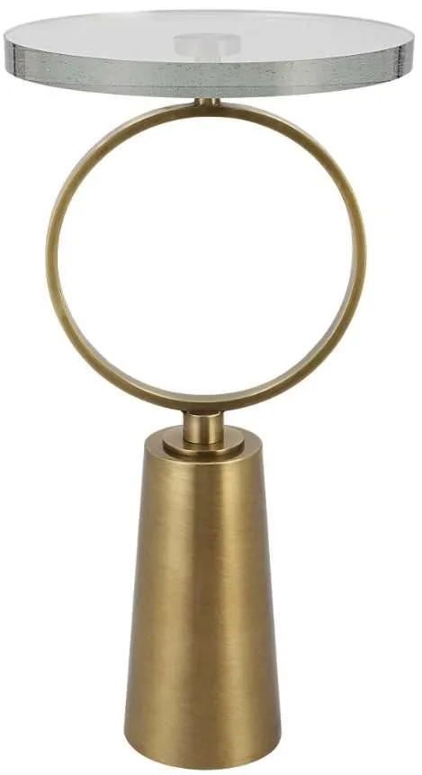 RINGLET BRASS ACCENT TABLE