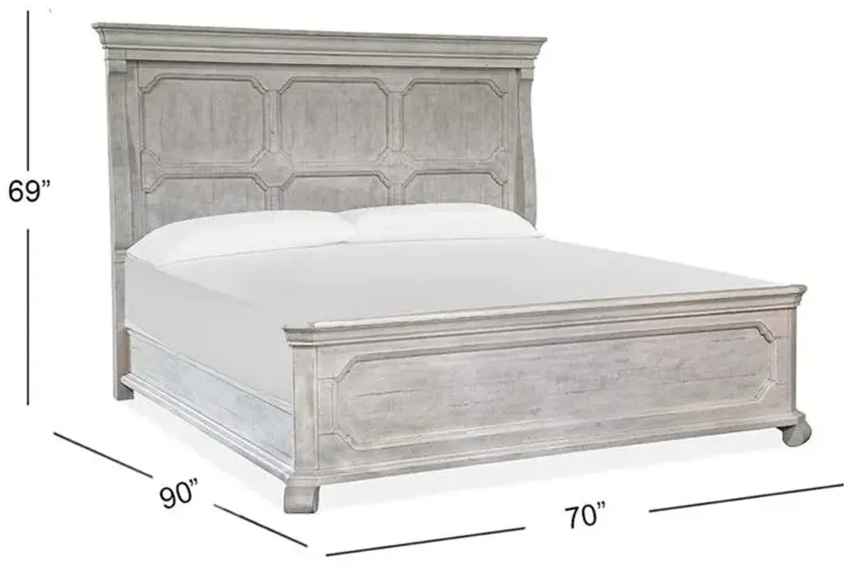 WOOD QUEEN PANEL BED HEADBOARD - BRONWYN