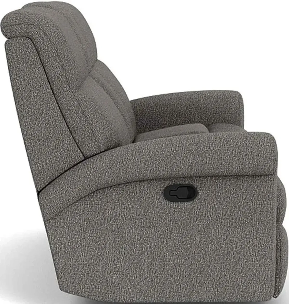 Flexsteel Davis Onyx Reclining Loveseat with Console