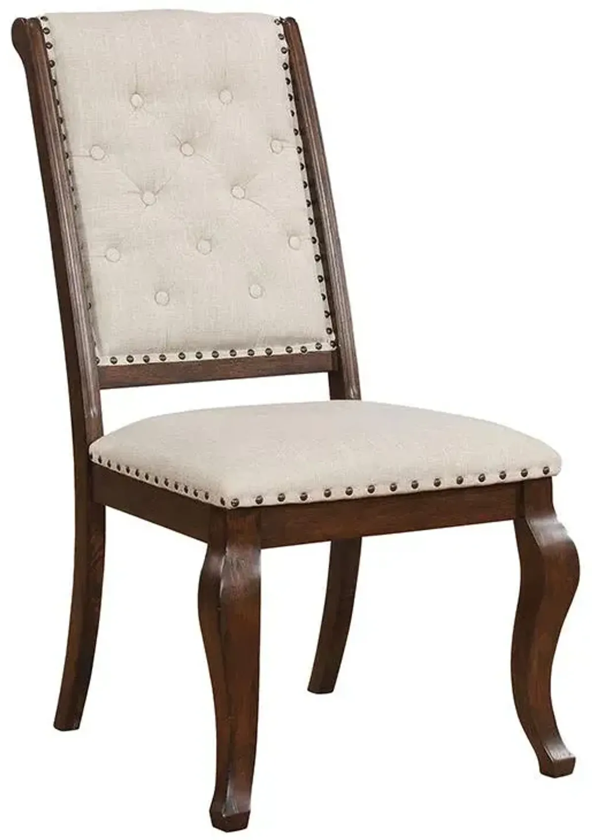 SIDE CHAIR CREAM/ANTIQUE JAVA