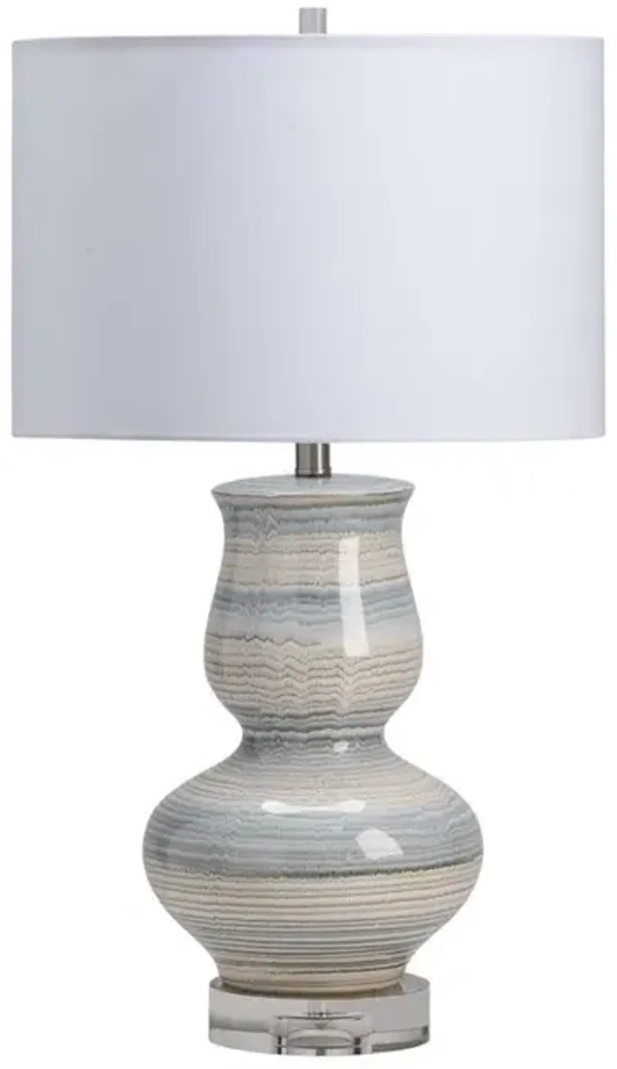 Crestview Decker Blue/Gray Table Lamp