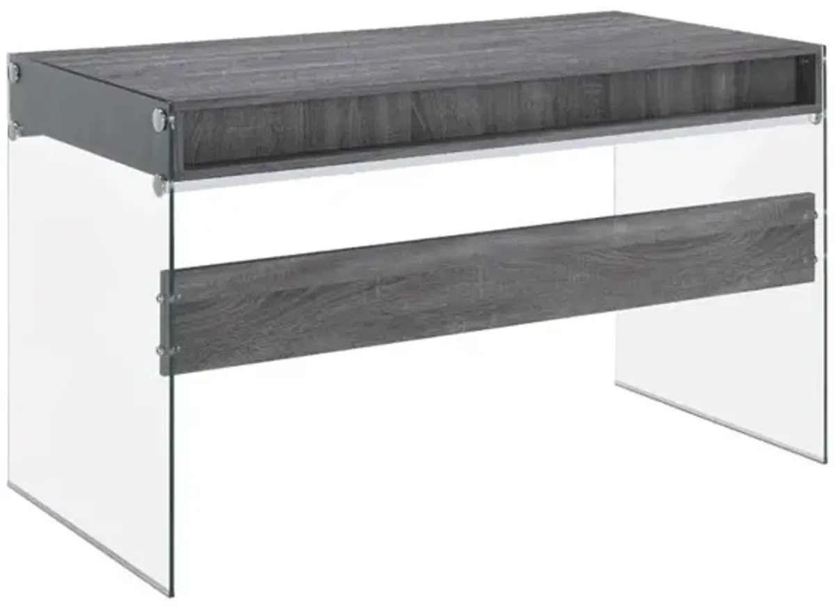 Coaster Dobrev 48 Inch 2-Drawer Writing Desk Weathered Grey