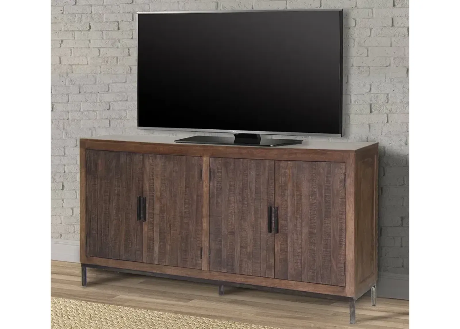 Parker House Crossings Morocco Collection 78 Inch Bark Media Entertainment TV Stand