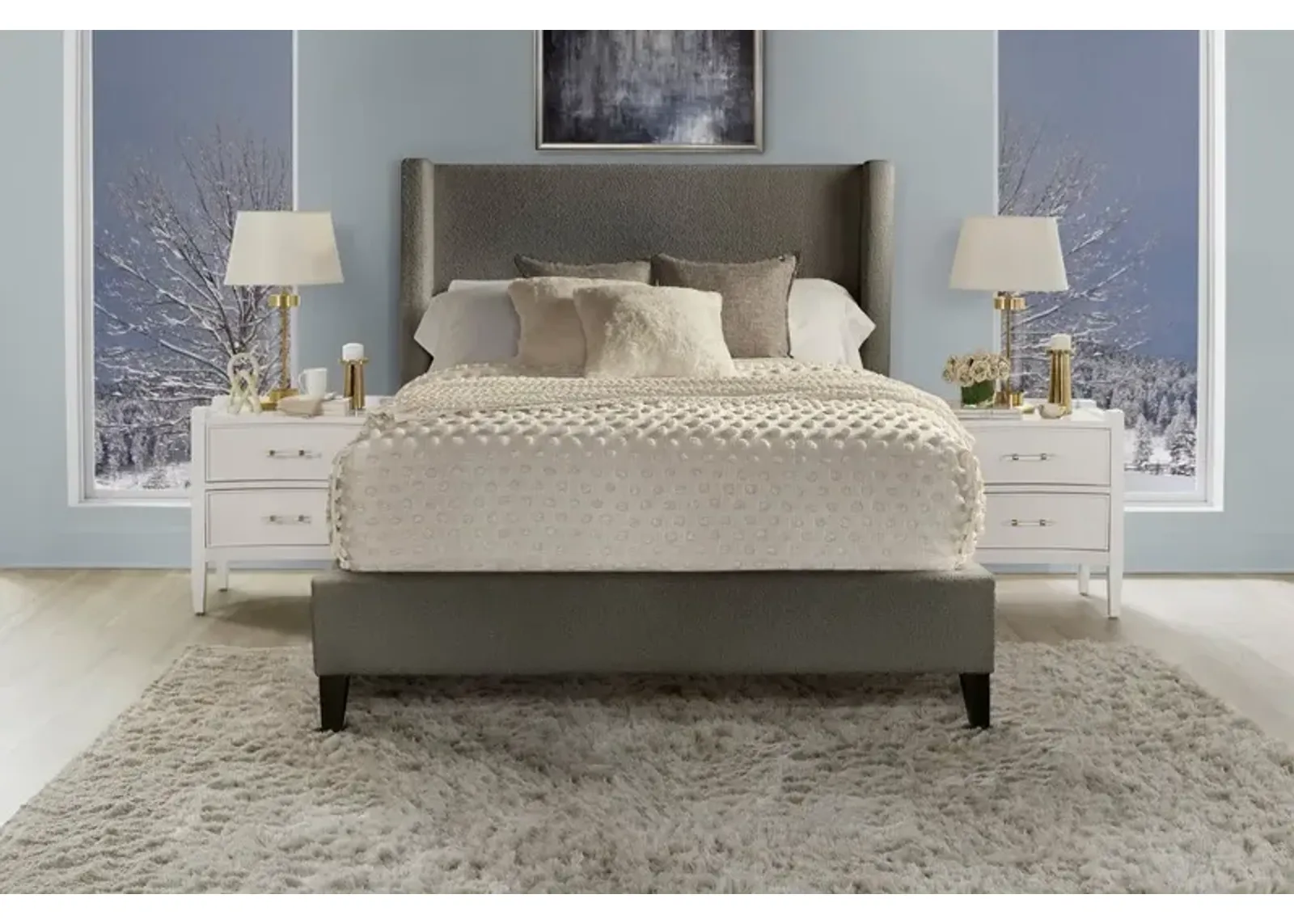 Parker House Angel Himalaya Charcoal King Bed