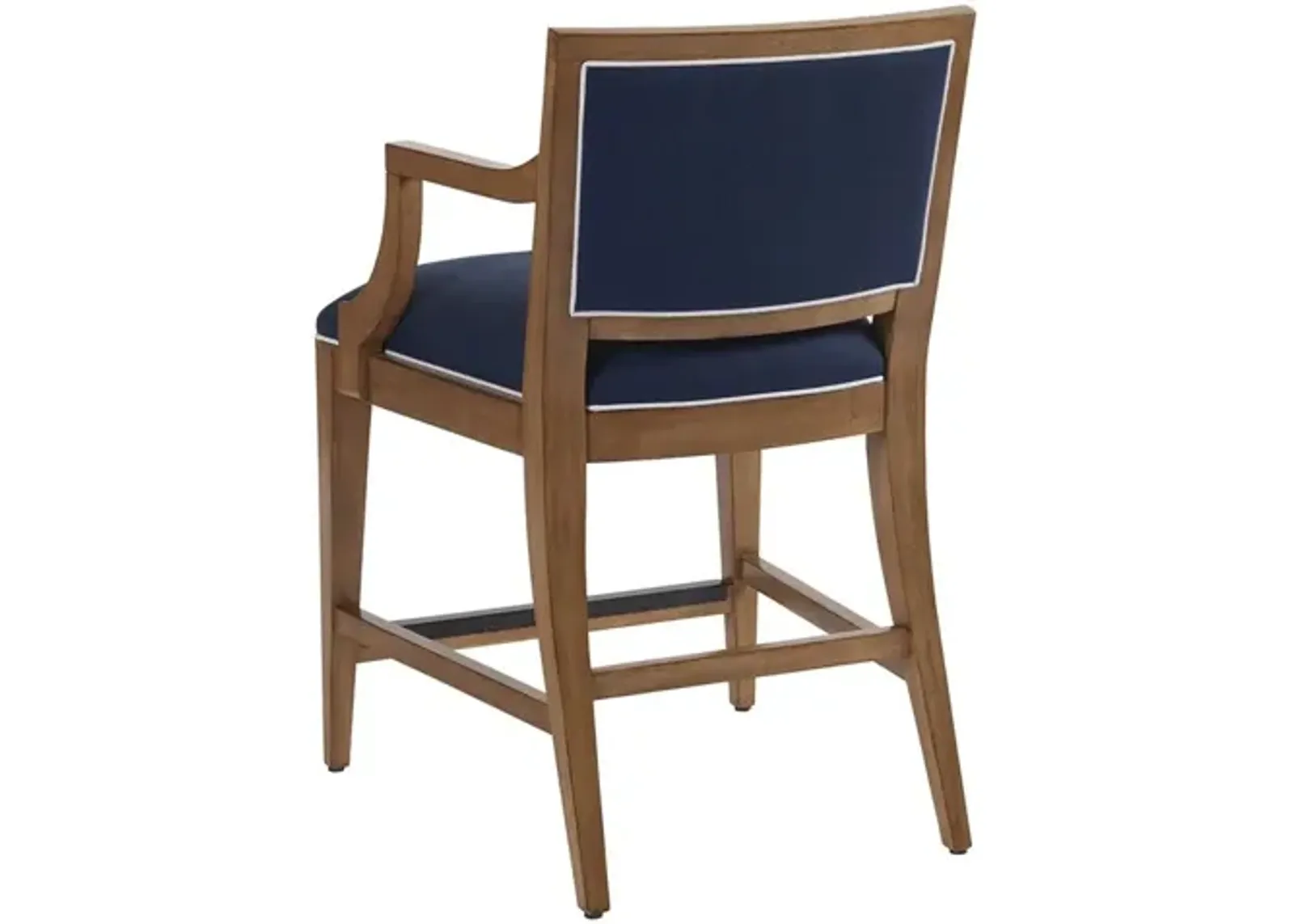 Barclay Butera by Lexington Newport Dark Blue Eastbluff Upholstered Counter Stool