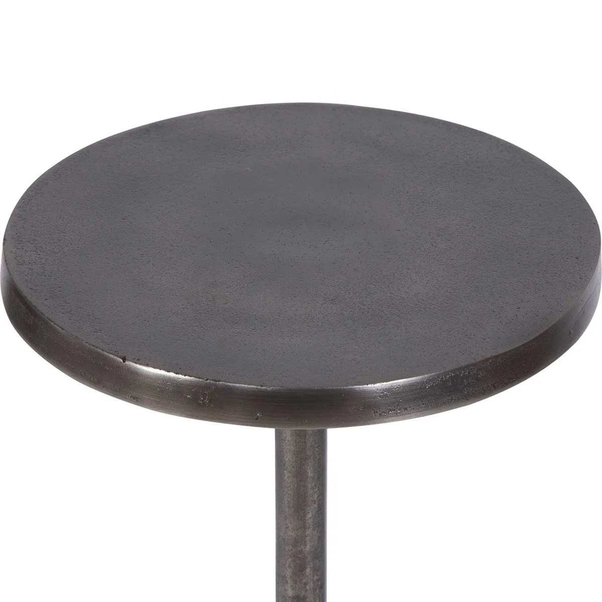 SANAGA ANTIQUE NICKEL DRINK TABLE