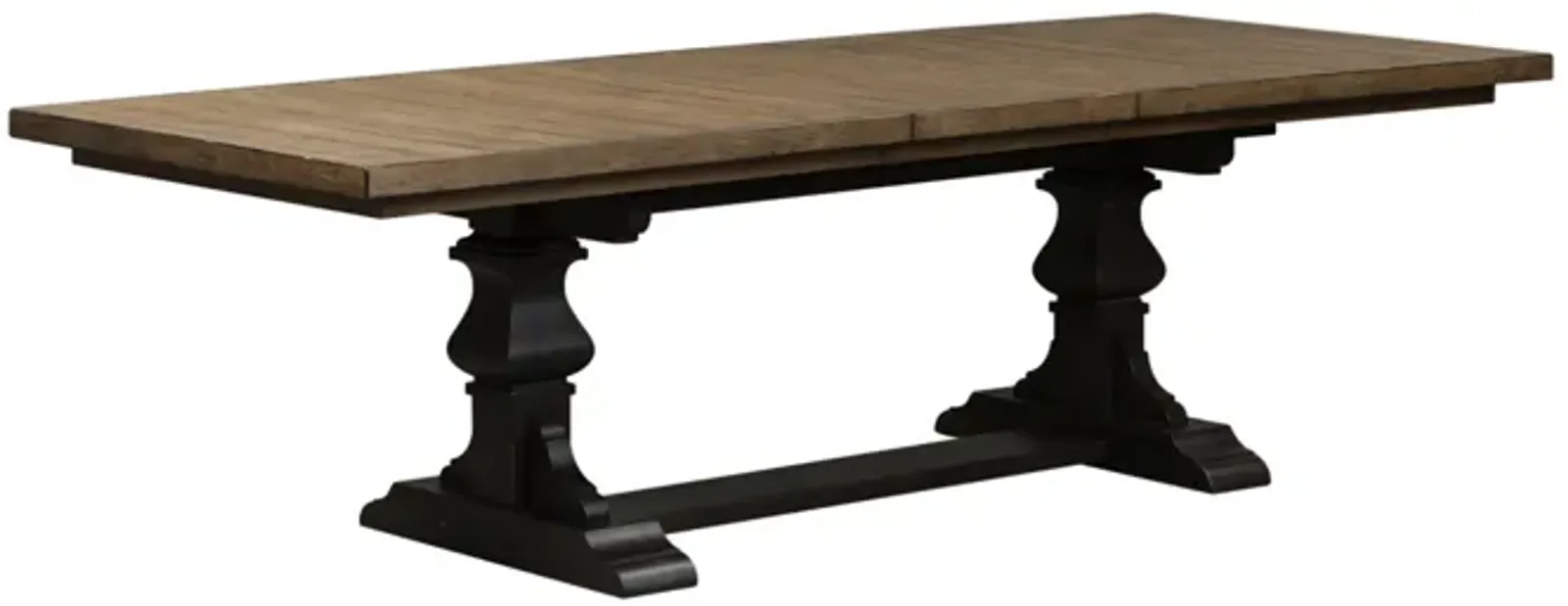 Liberty Furniture Harvest Home Black Trestle Table