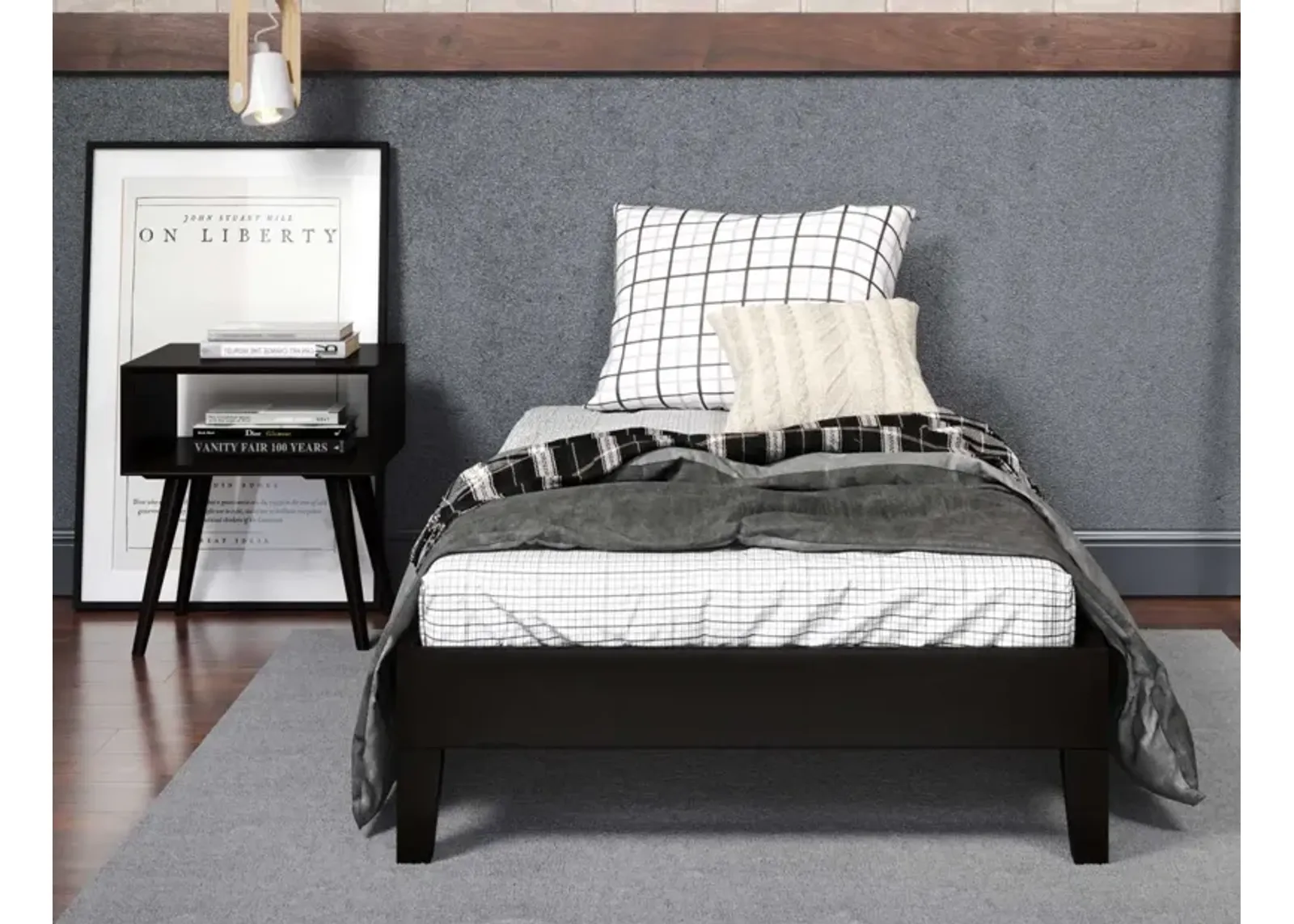 Steve Silver Nix Twin Platform Bed Black