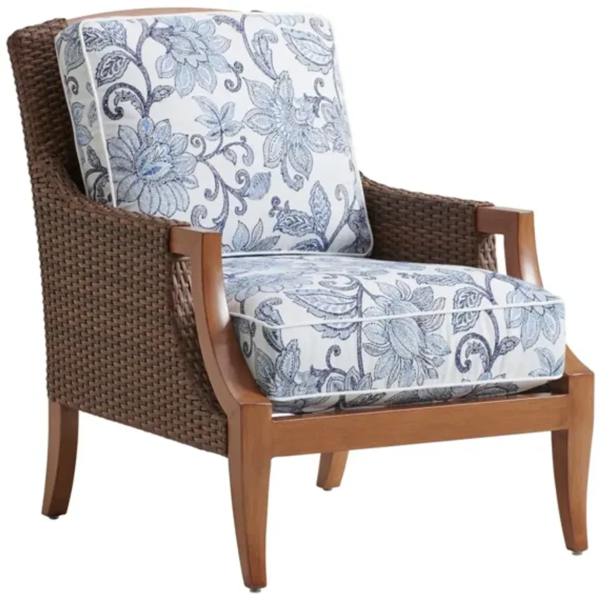 Tommy Bahama Patio Lounge Chair In Blue - Harbor Isle