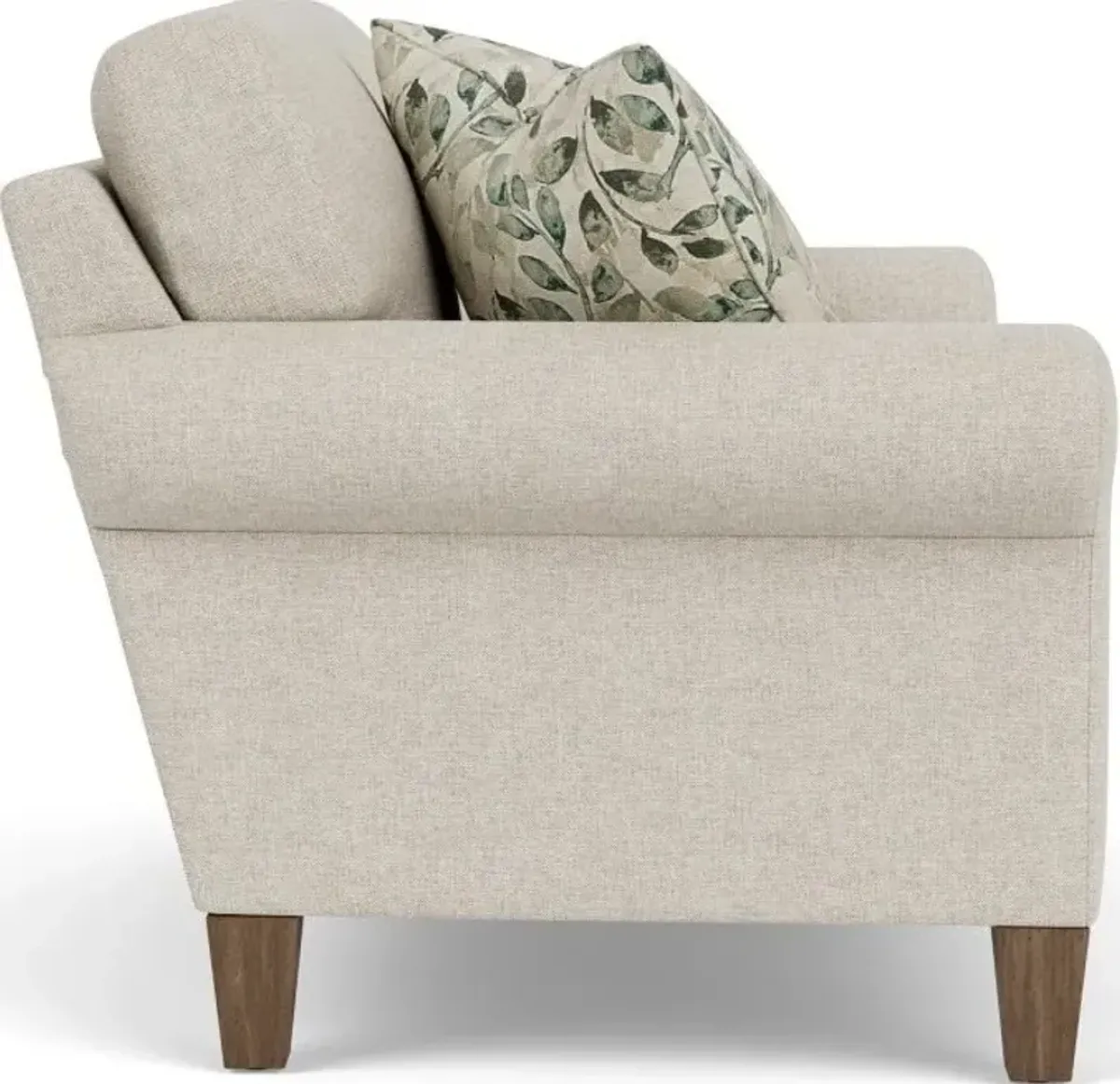 Flexsteel South Haven Transitional White Vanilla Loveseat