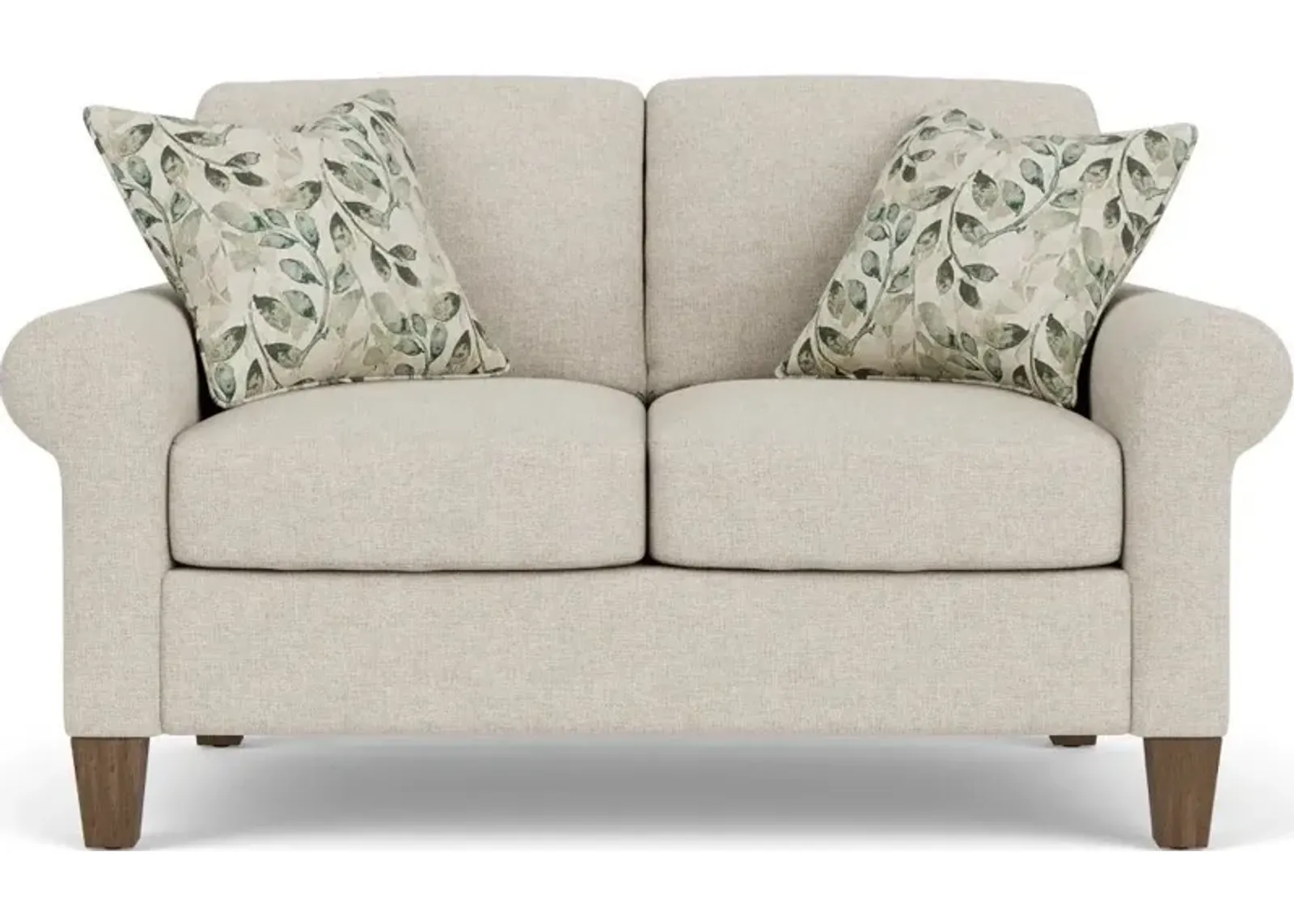 Flexsteel South Haven Transitional White Vanilla Loveseat