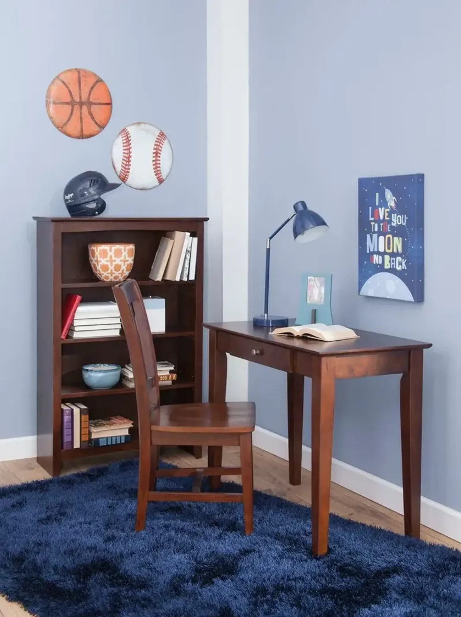 John Thomas Student Desk in Espresso