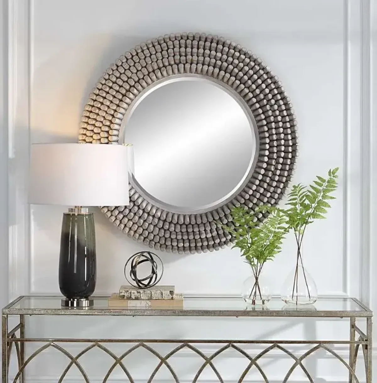 Uttermost Portside Gray Mirror