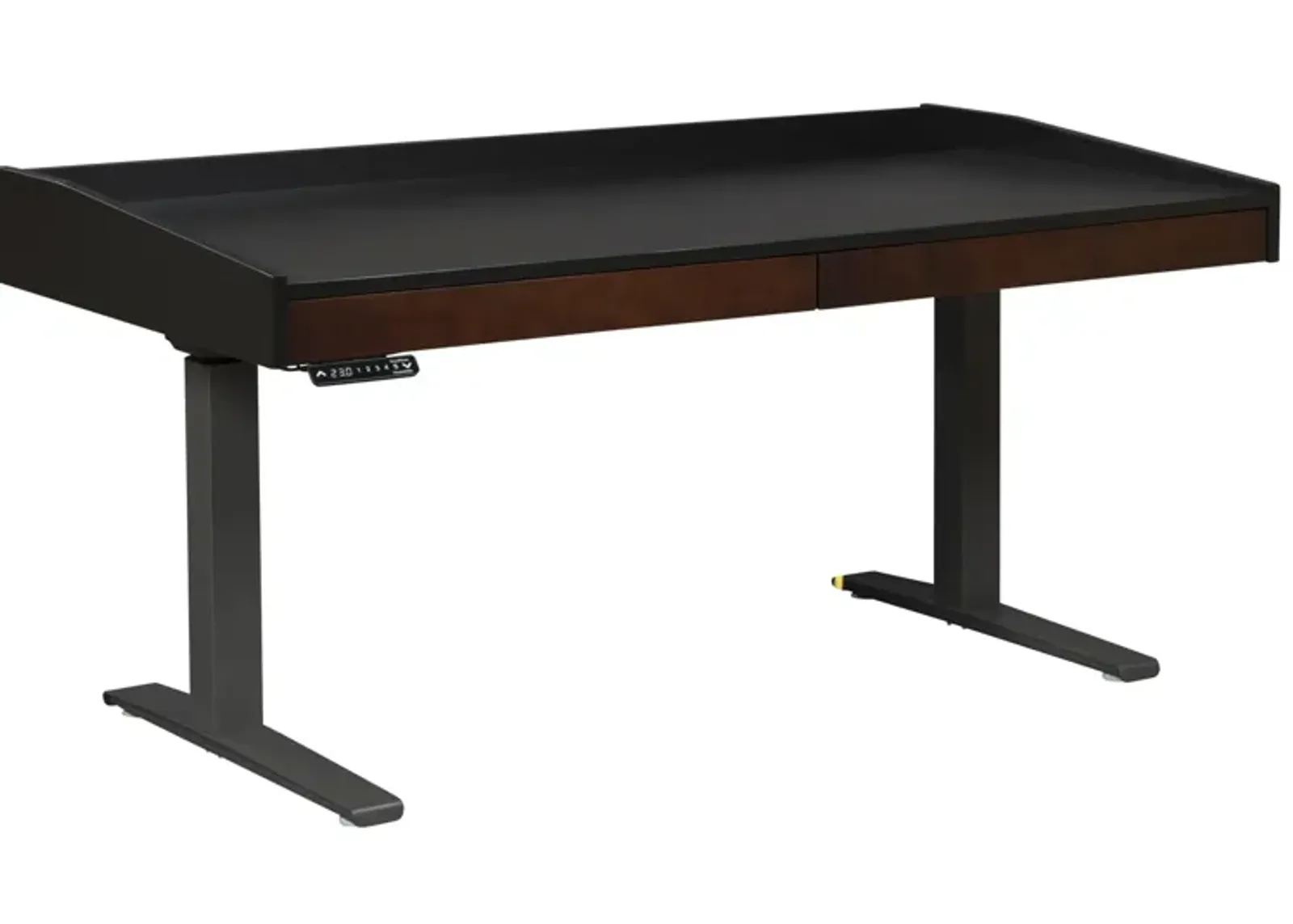 Hekman Adjustable Height Desk 2-Drawers Charcoal