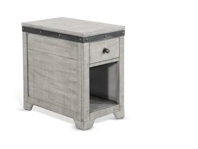 ALPINE GREY CHAIR SIDE TABLE