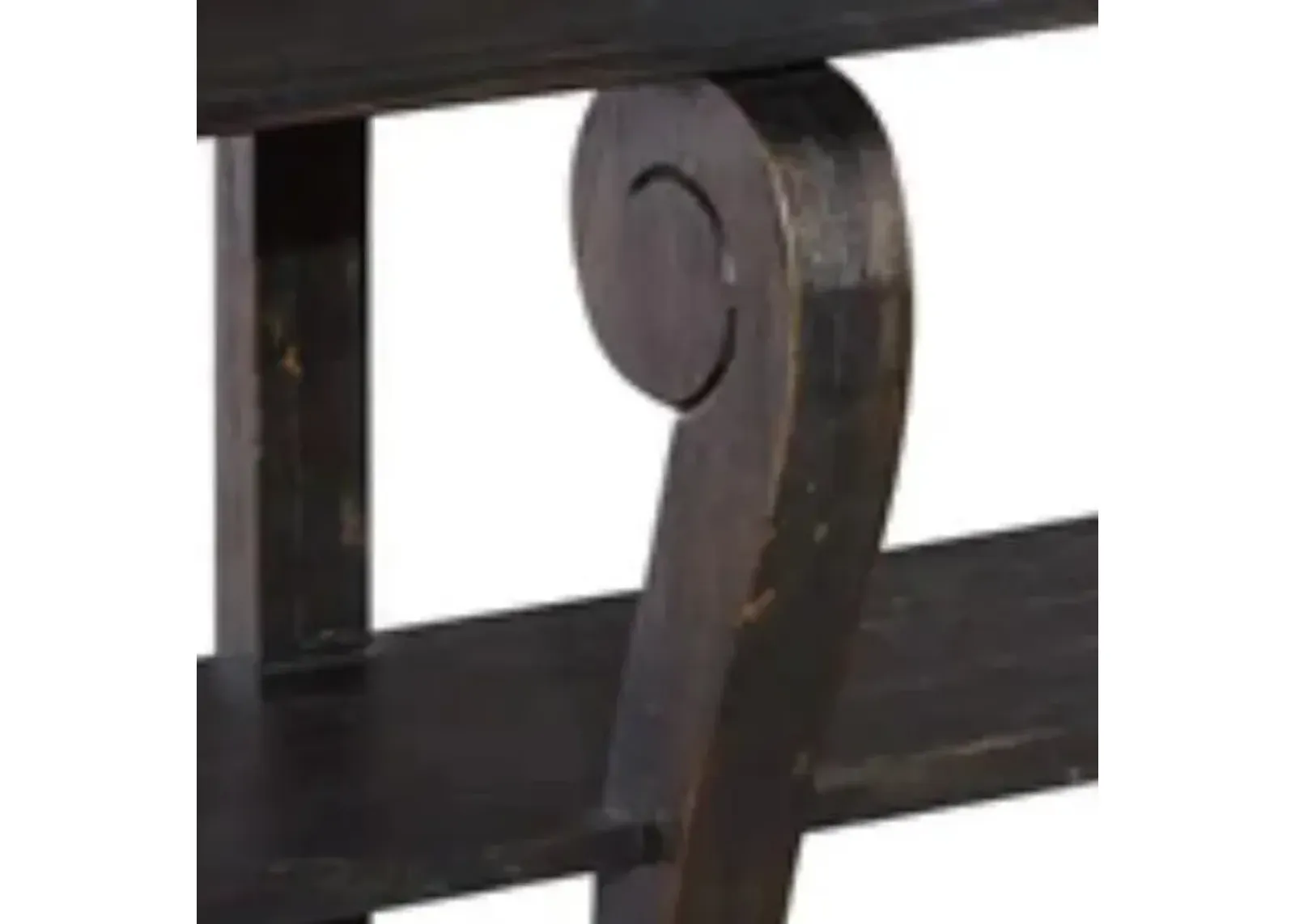 Hekman Aged Black Console Table