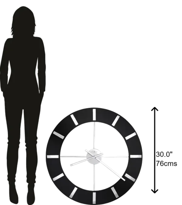 Howard Miller Onyx Wall Clock