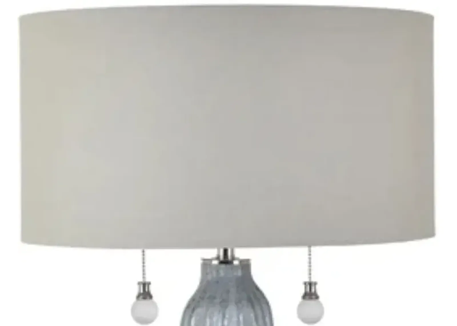 Crestview Blakely Icy Blue/Sandblasted Crystal Table Lamp