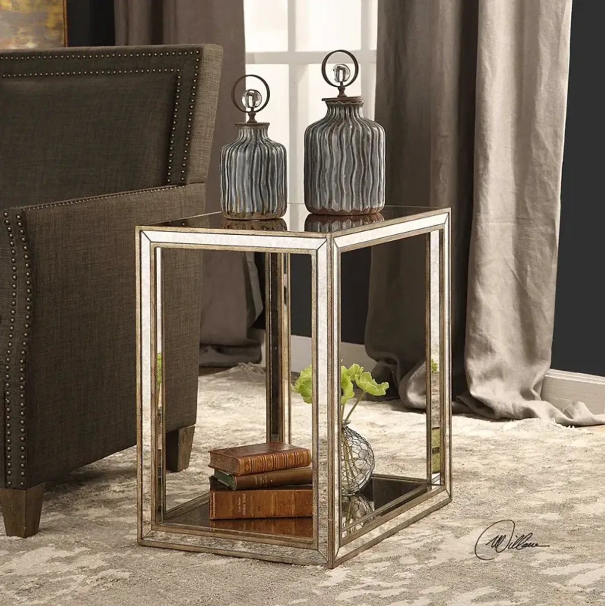 Uttermost Julie Gold End Table