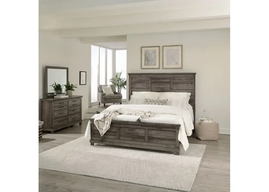 QUEEN PANEL BED DRESSER MIRROR - LAKESIDE HAVEN