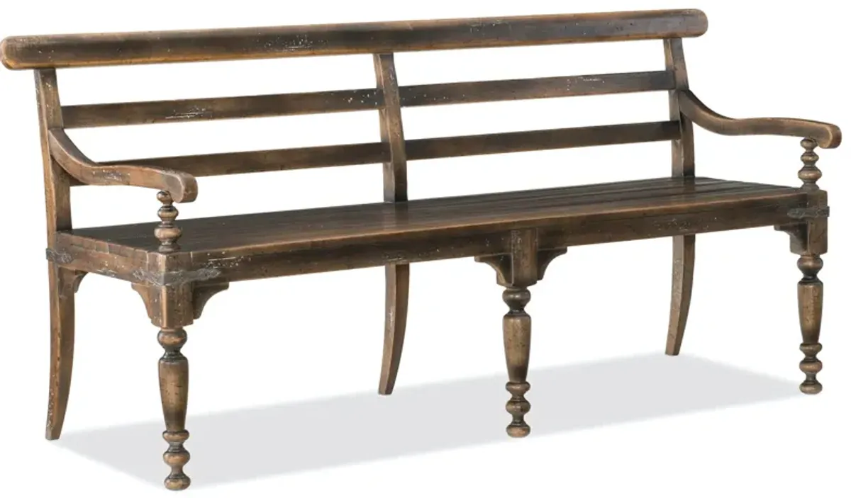 Hooker Furniture Hill Country Helotes Dining Bench