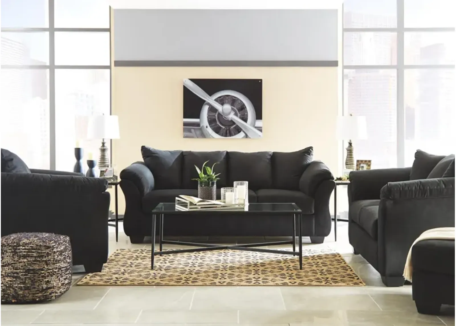 Ashley Darcy Black Sofa