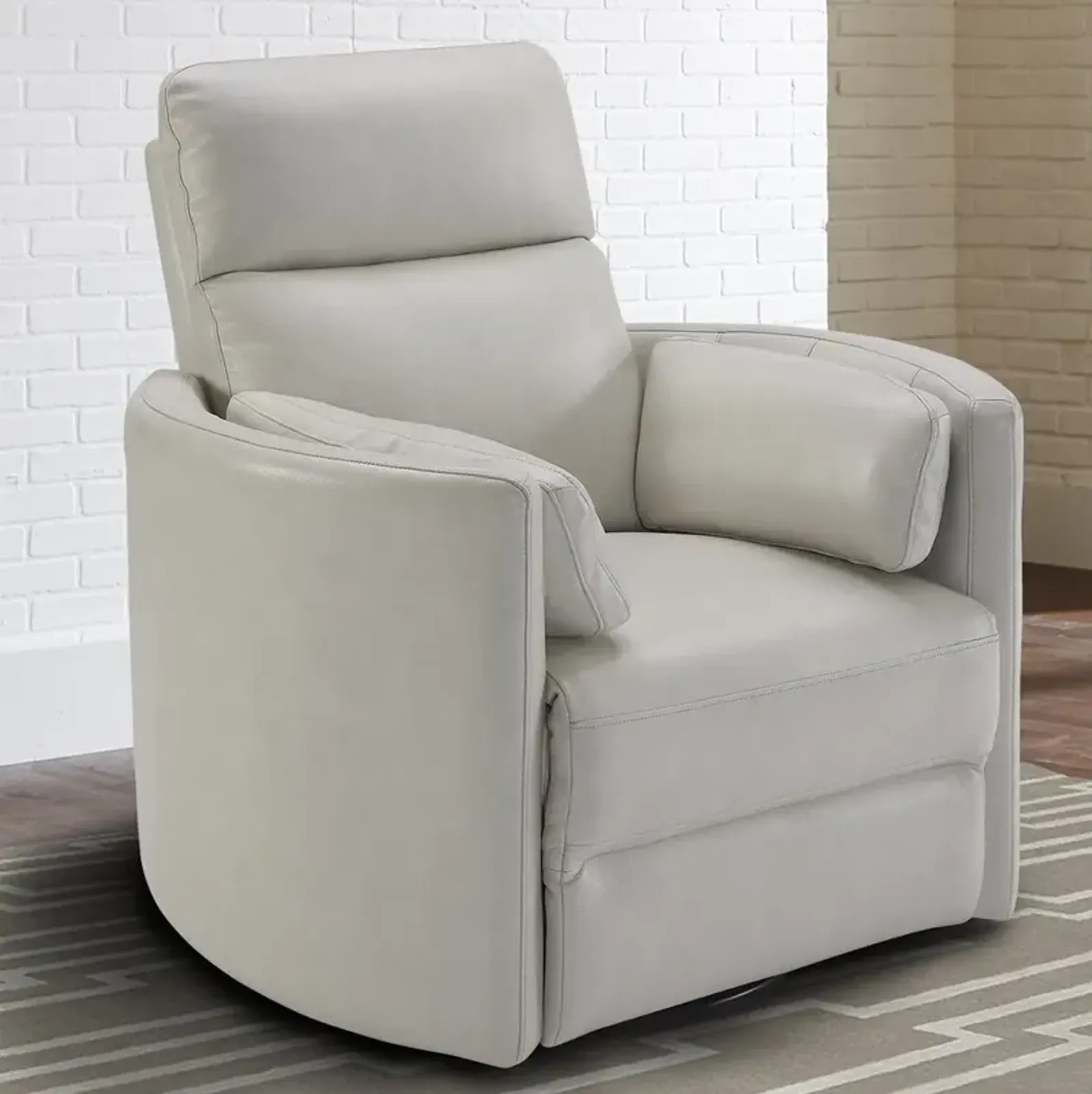 Parker House Freemotion Power Swivel Glider Ivory Recliner Chair