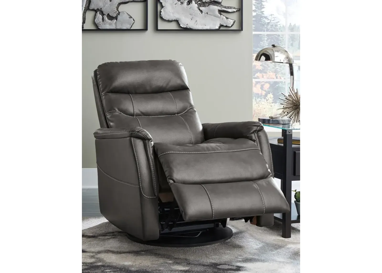 Ashley Riptyme Quarry Swivel Glider Recliner