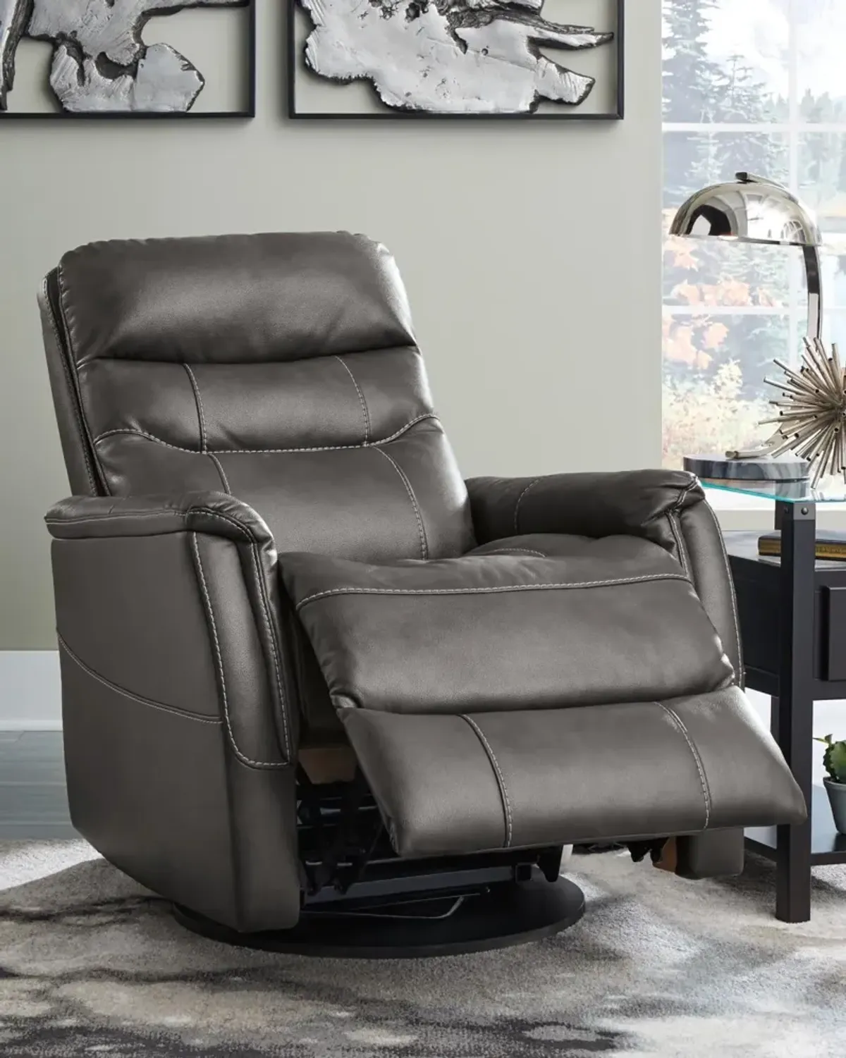 Ashley Riptyme Quarry Swivel Glider Recliner