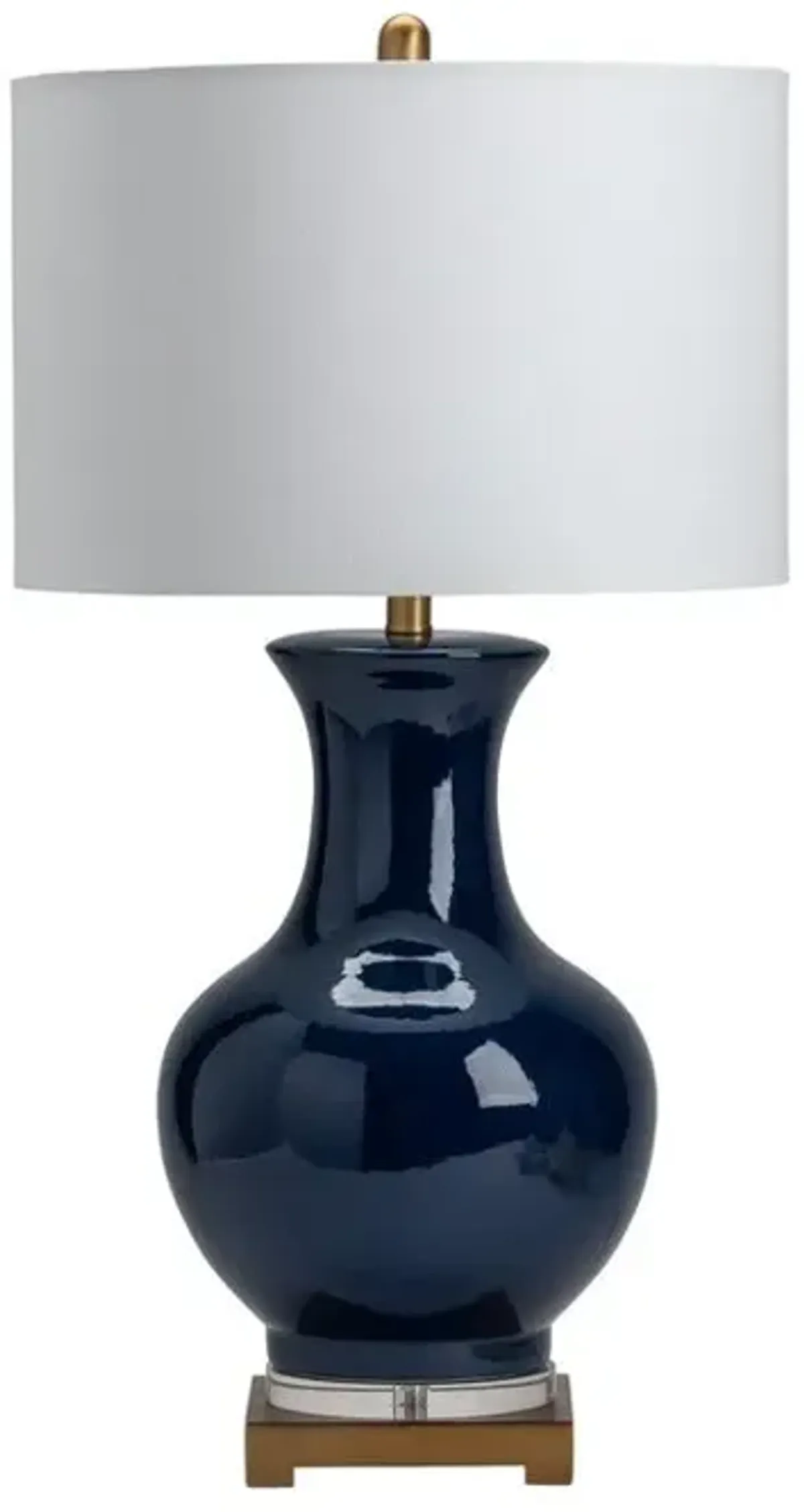 Crestview Hamilton Urn Blue Table Lamp