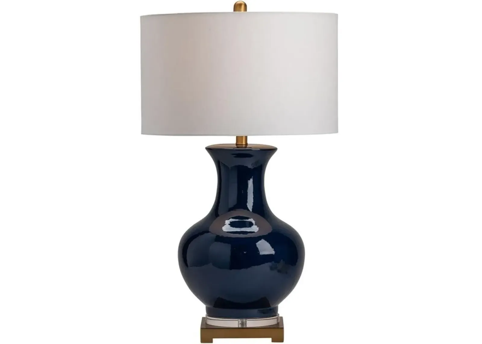 Crestview Hamilton Urn Blue Table Lamp